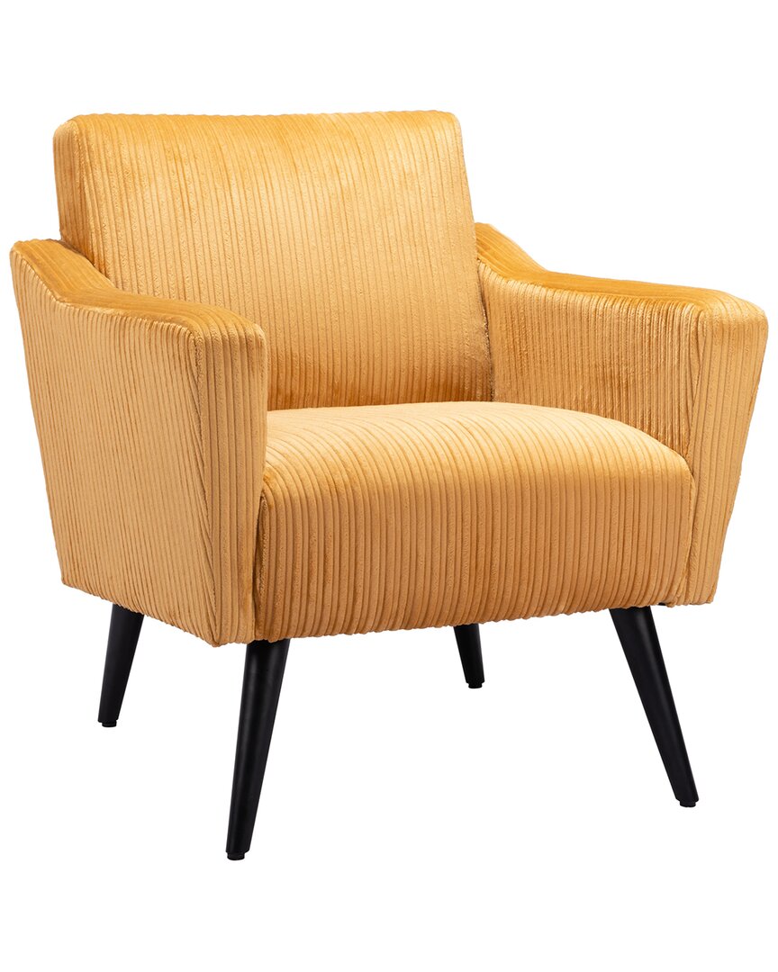 Zuo Modern Bastille Accent Chair In Yellow