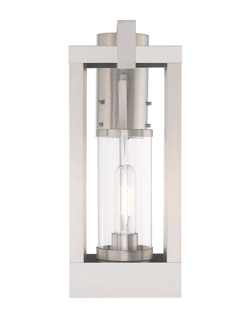 Livex Lighting Livex Delancey 1 Lt Brushed Nickel Outdoor Post Top Lantern