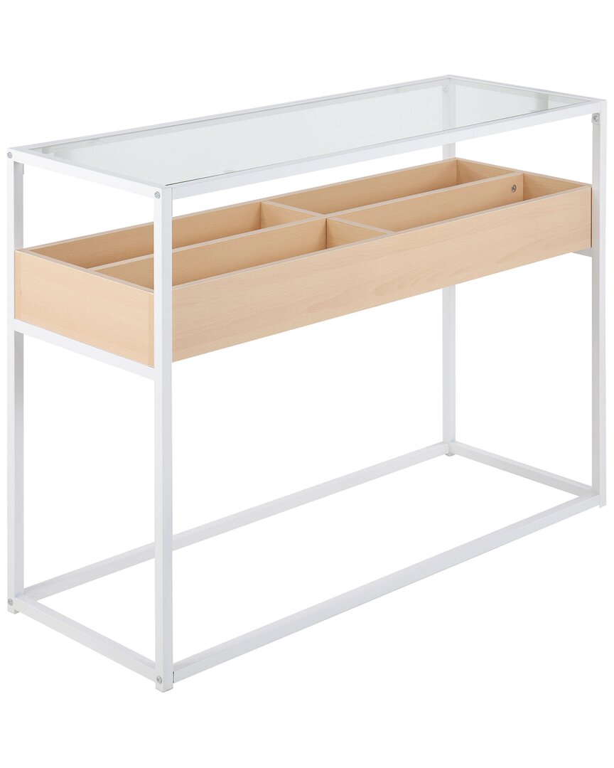 Lumisource Display Console Table In White