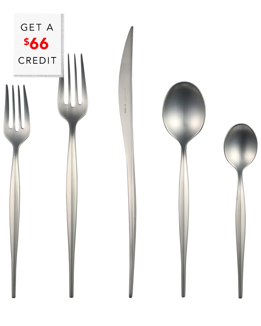 Vietri Natura Satin 5pc Place Setting (set Of 4) With $60 Credit