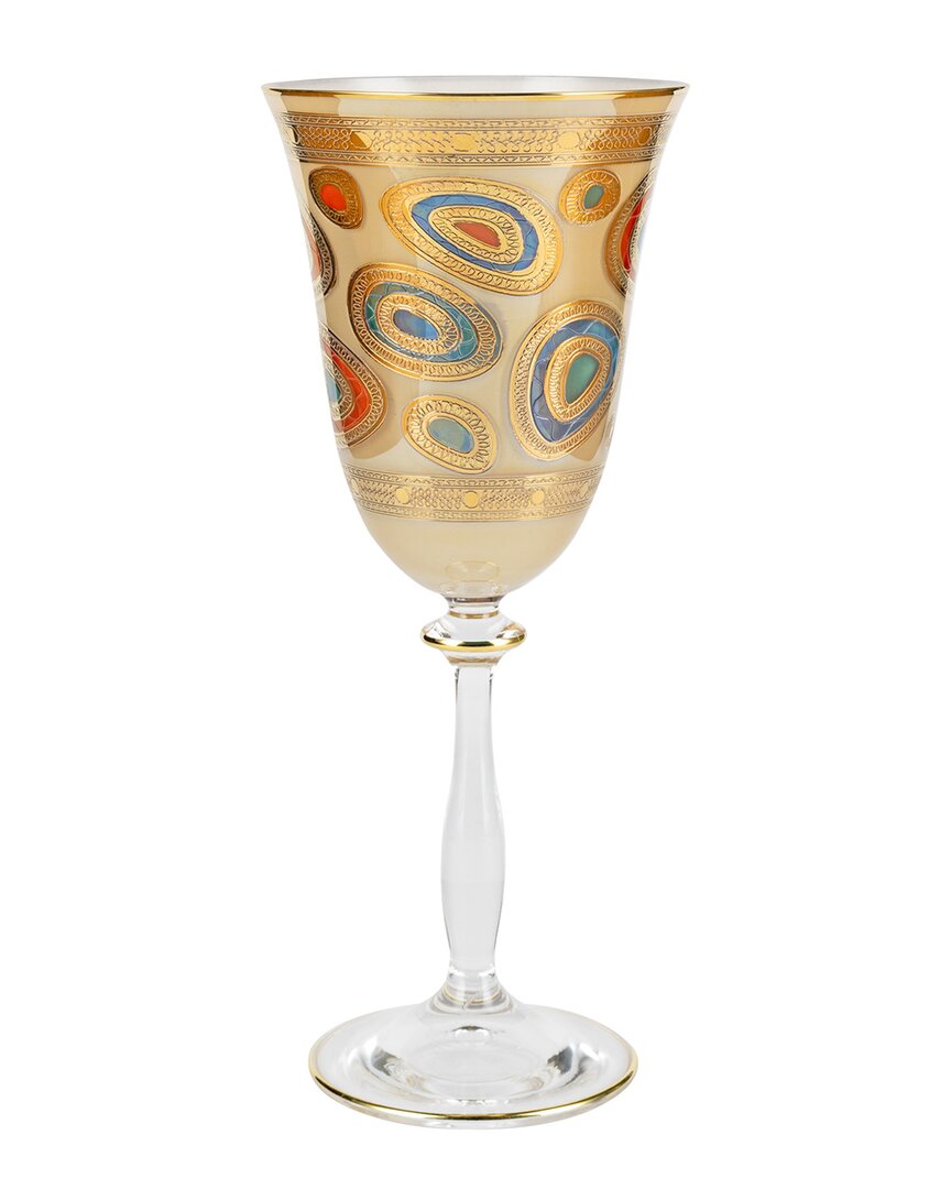 Shop Vietri Regalia Cream Wine Glass With $10 Credit