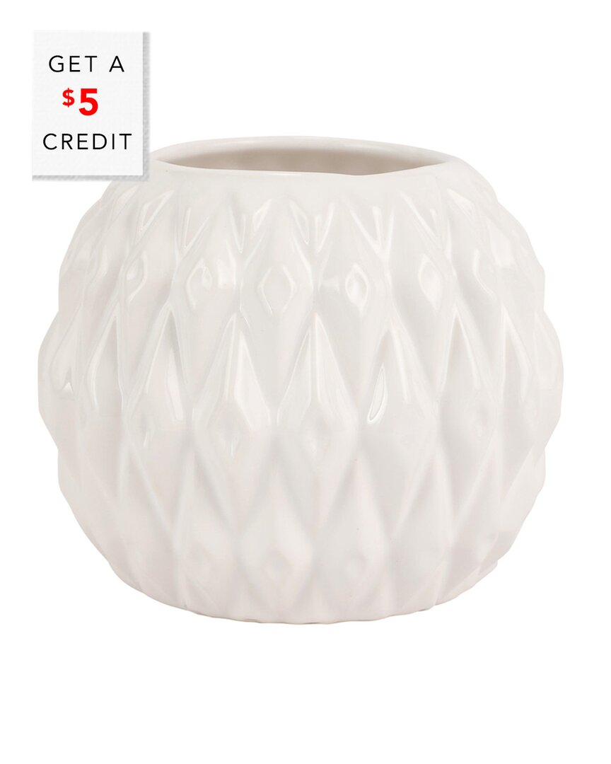 VIETRI VIETRI TESSERE ROUND BUD VASE WITH $5 CREDIT