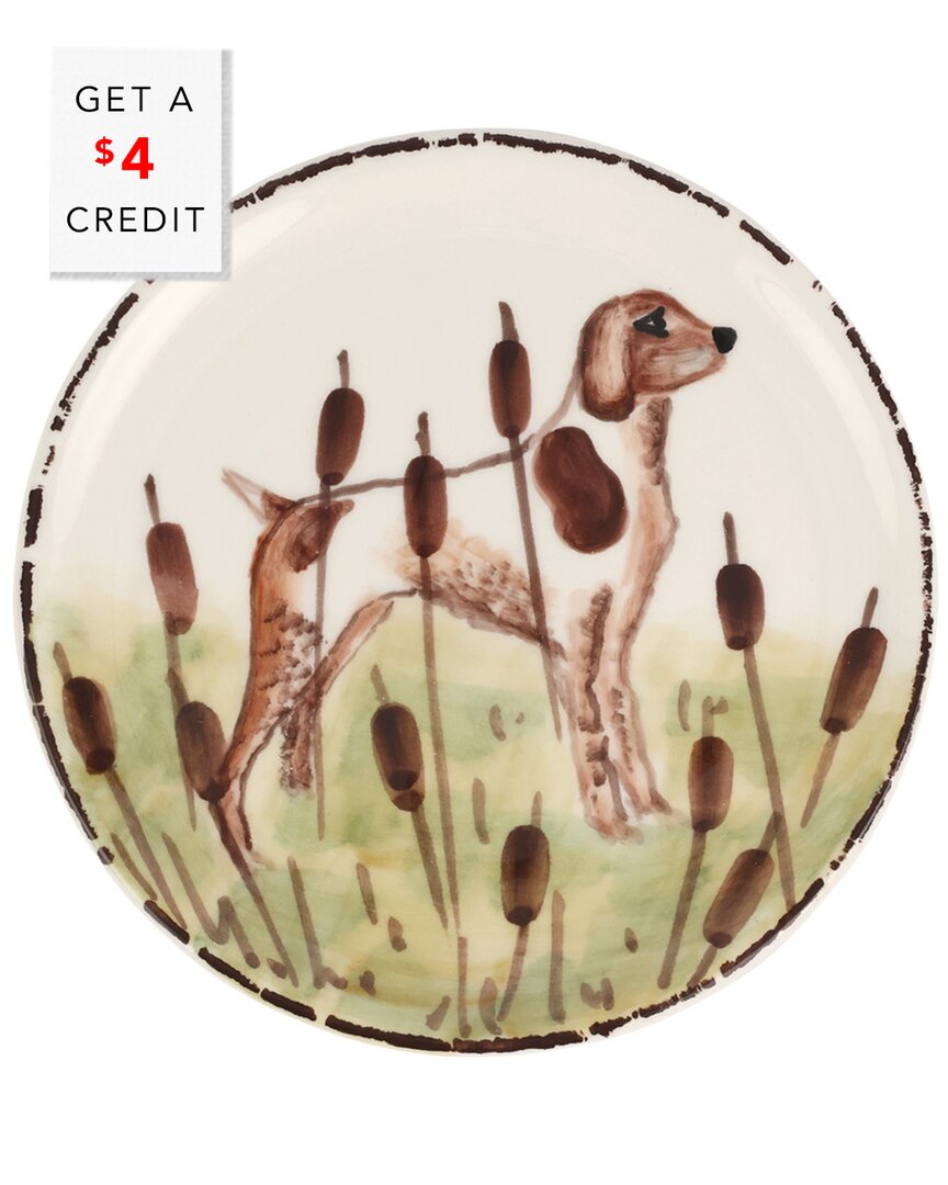 Shop Vietri Wildlife Spaniel Canape Plate With $4 Credit