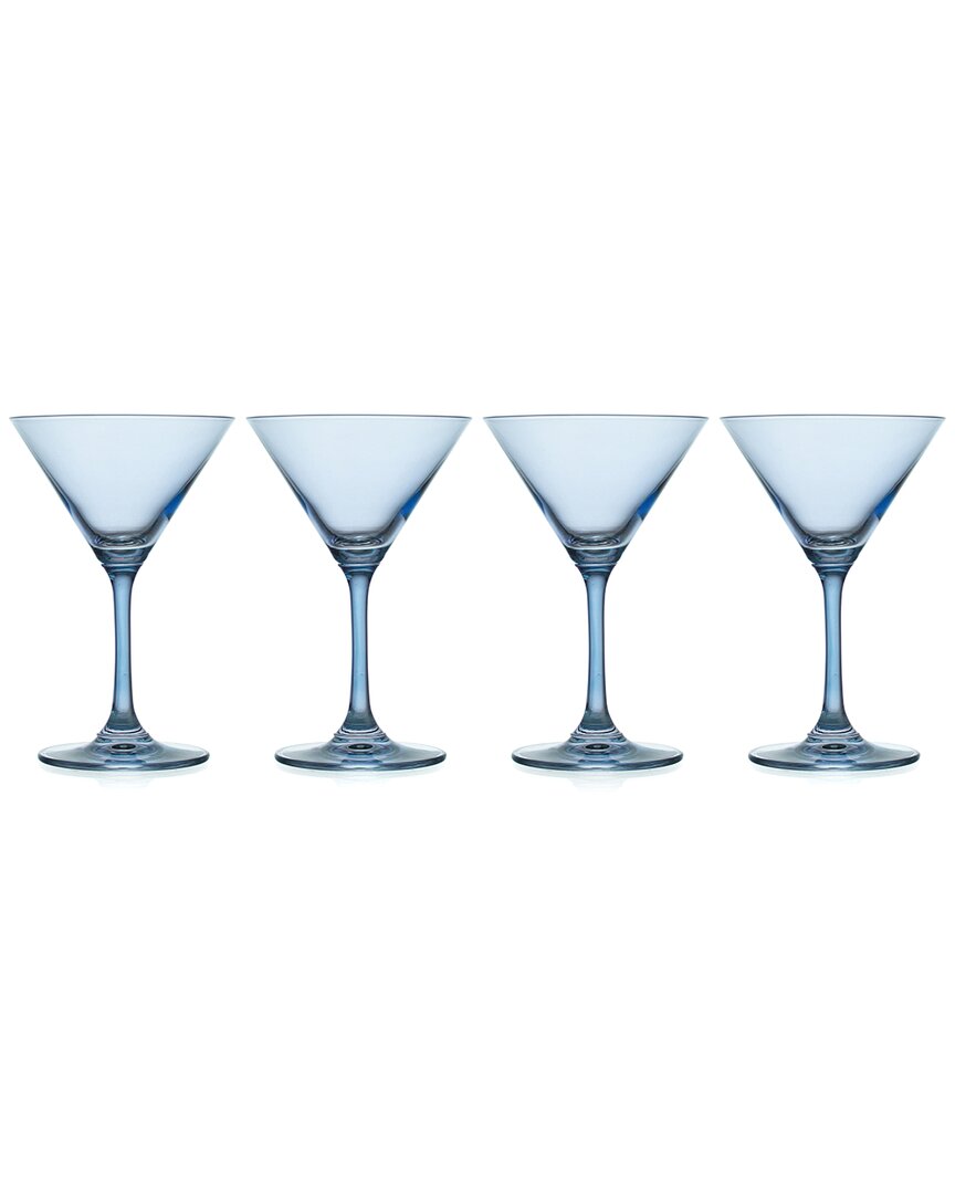Godinger Set Of 4 Veneto Frost Martini Glasses