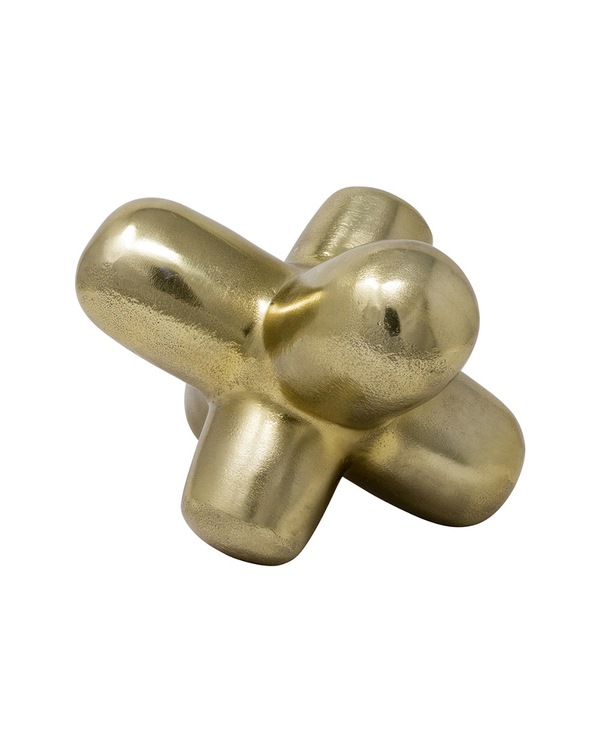 Sagebrook Home Metal Geometric Orb In Gold