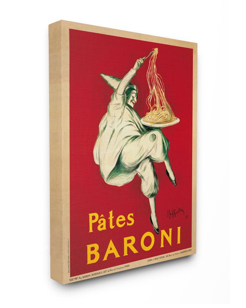 Stupell Pates Baroni Vintage Poster Food Design Wall Art