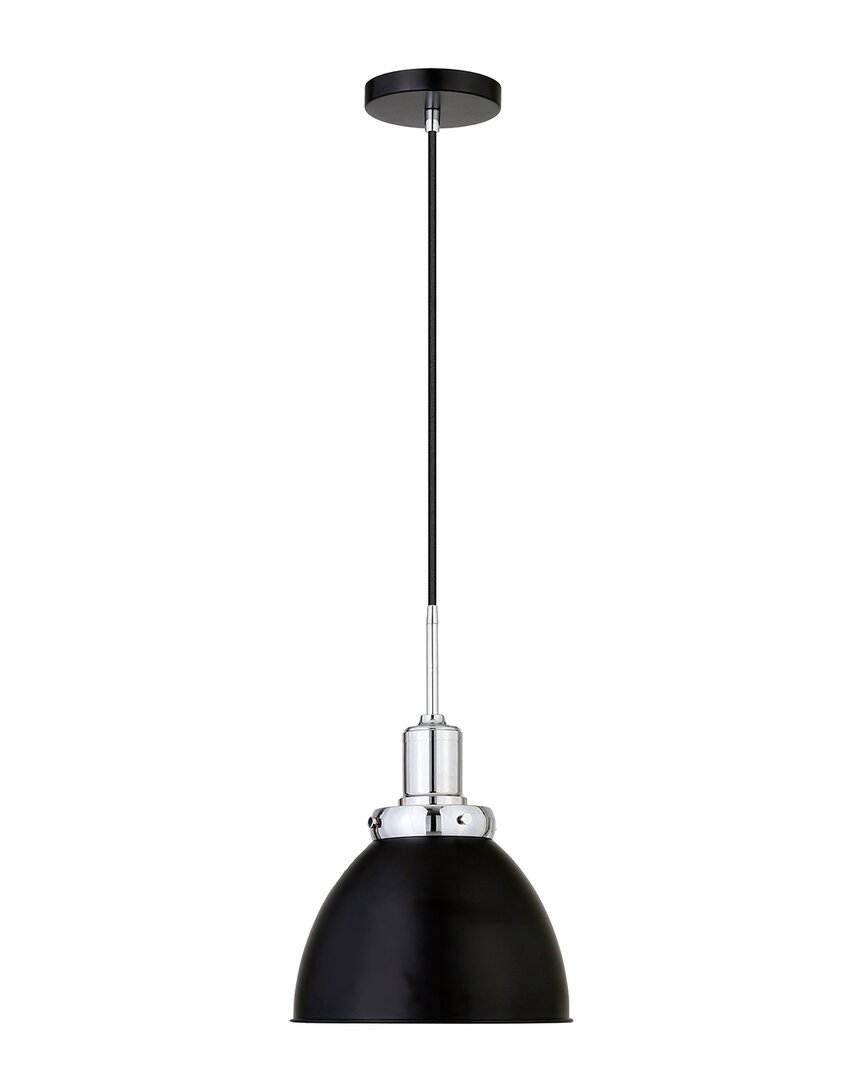 Abraham + Ivy Madison Blackened Bronze And Polished Nickel 12inch Metal Pendant