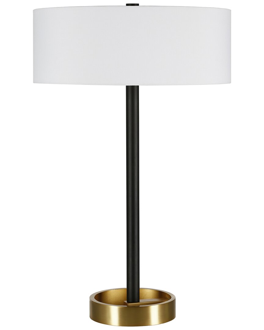 Abraham + Ivy Estella 24in Two-tone Table Lamp In Black
