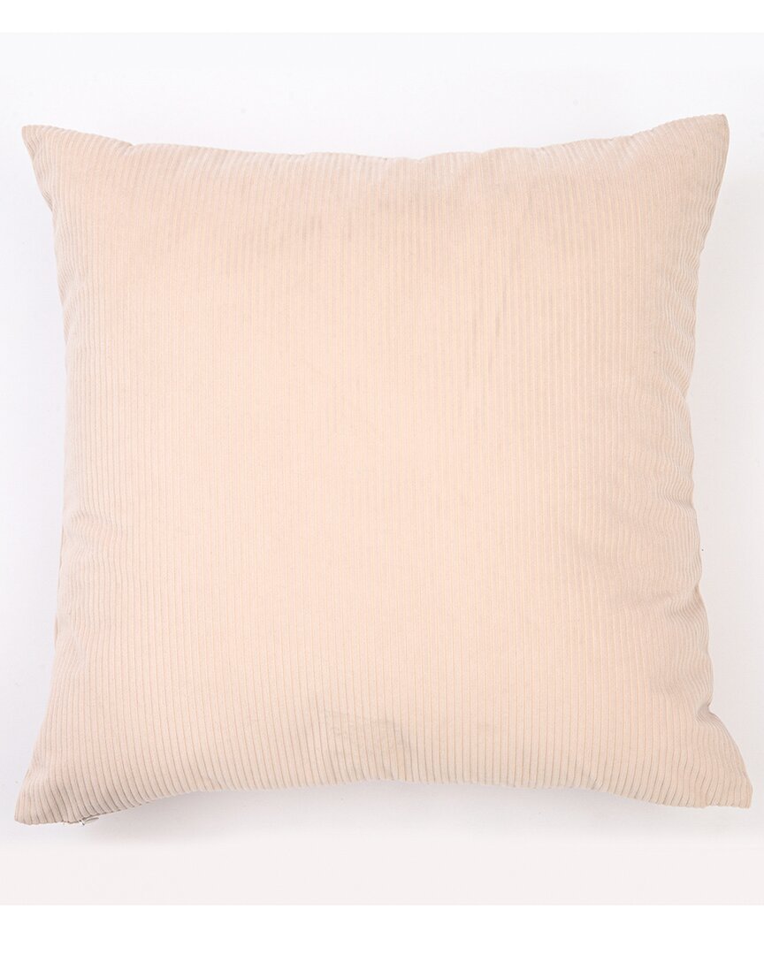 Freshmint Erephein Ribbed Pillow In Cream