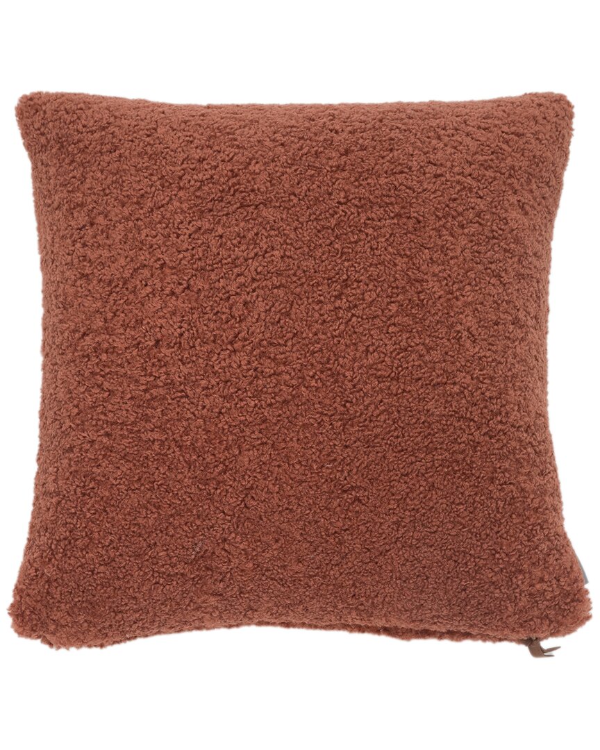 Shop Evergrace Teddy Sherpalux Sherpa Pillow In Brown