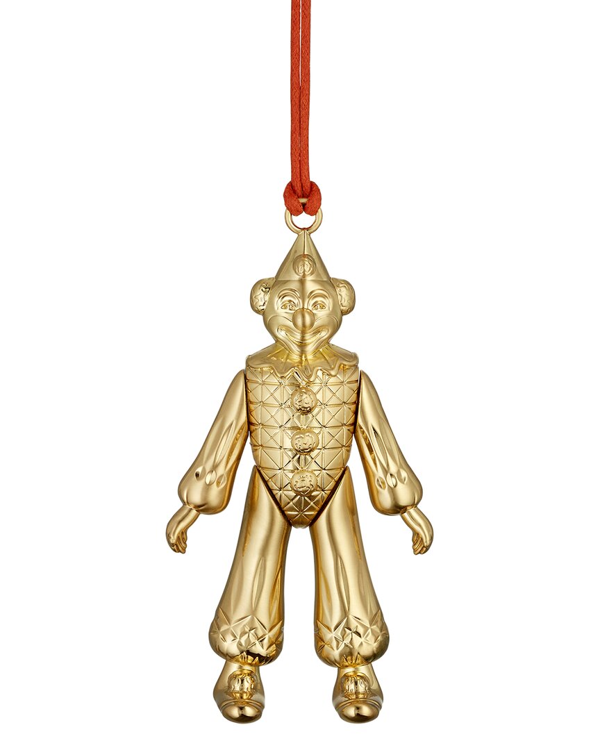 Waterford Clown Golden Ornament In Gold