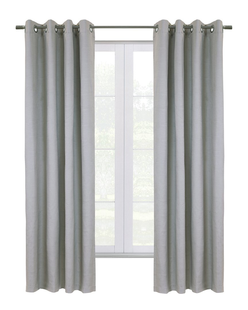 Thermaplus Hotel Blackout Curtain Single Panel In Grey