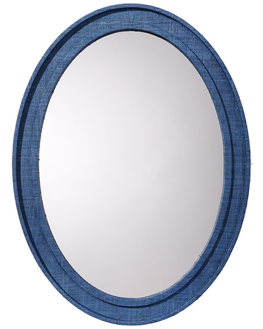 Jamie Young Valley Raffia Oval Wall Mirror
