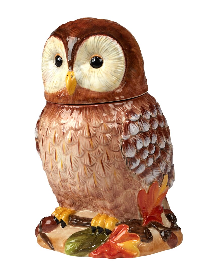 Certified International Pine Forest 3-d Cookie Jar