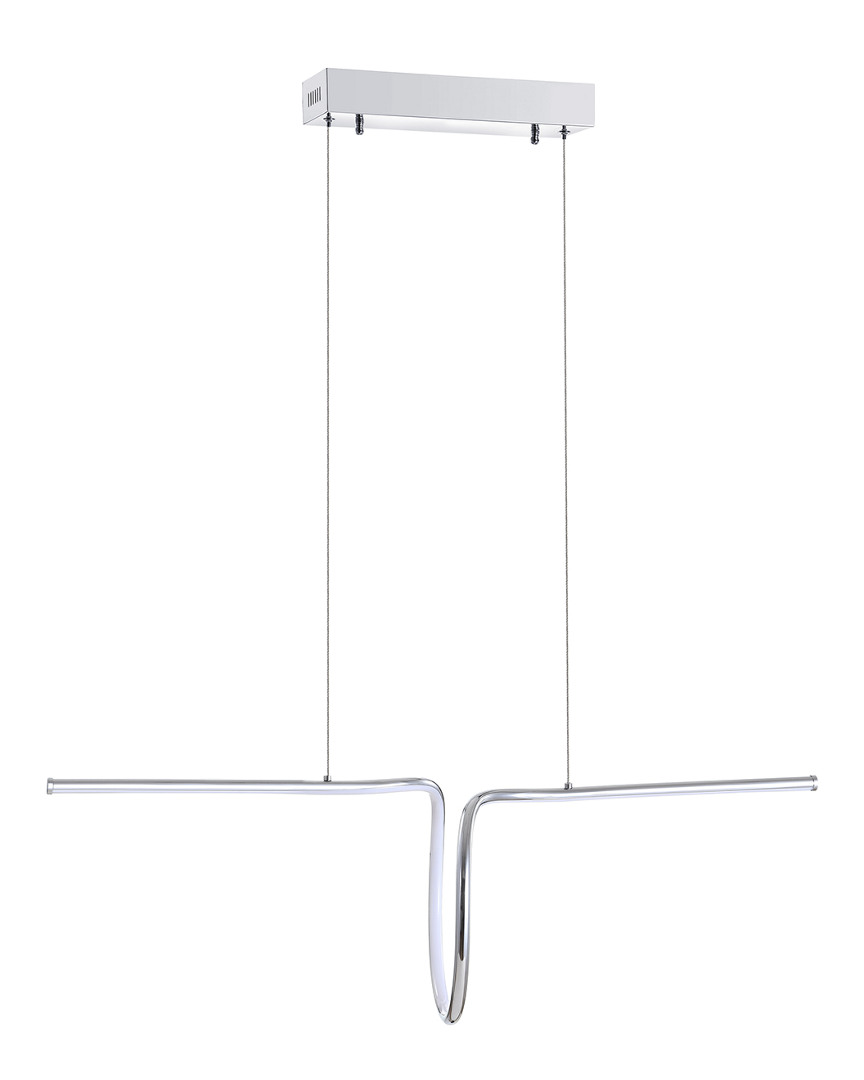Jonathan Y Designs Ali 34.5in Dimmable Adjustable Integrated Led Linear Pendant