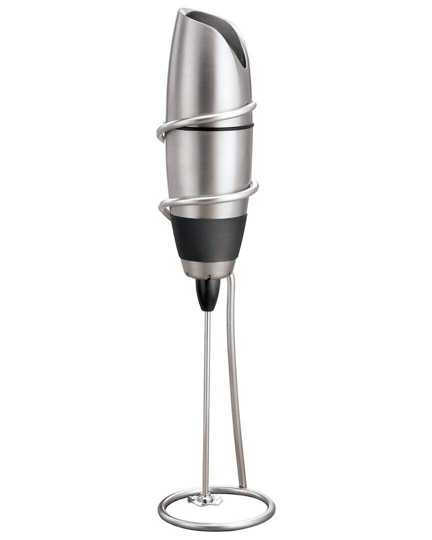 Bonjour Coffee Hand-held Battery-operated Beverage Whisk / Milk Frother In Silver