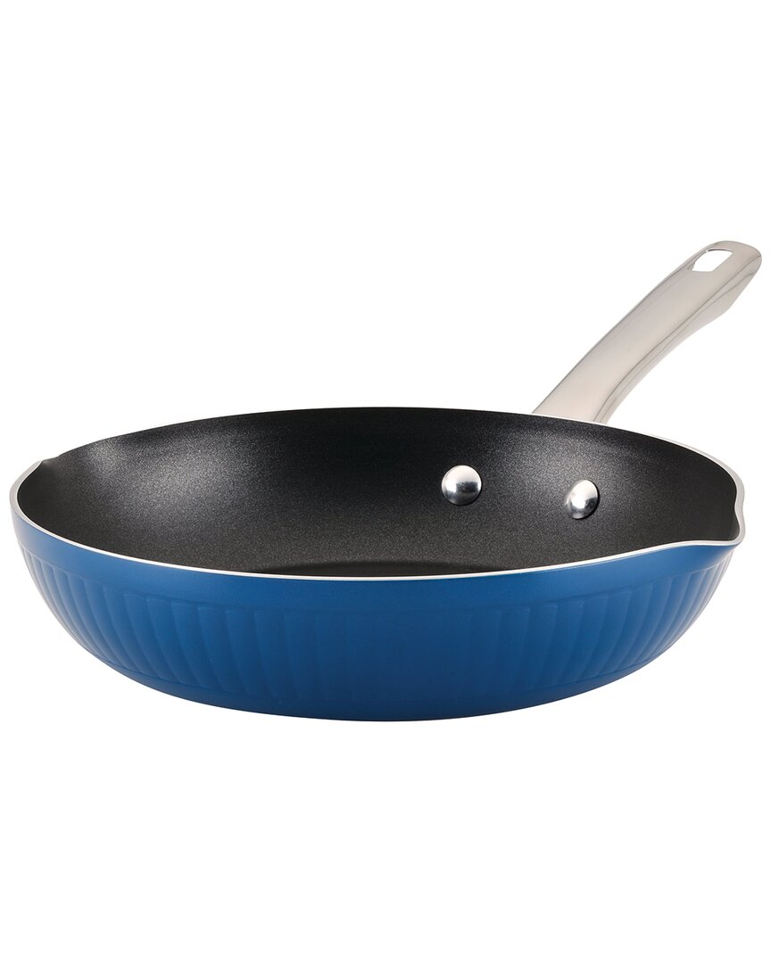 Farberware Style Aluminum 10" Nonstick Frying Pan In Blue