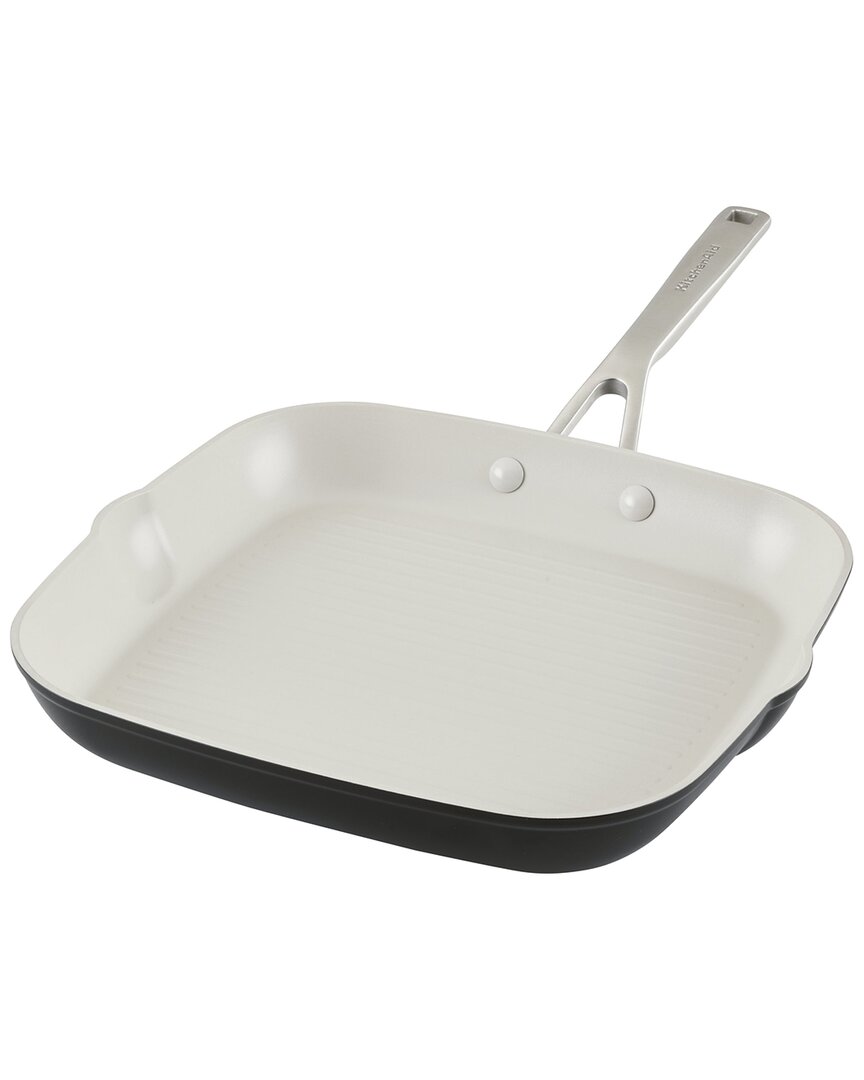 Kitchenaid Hard Anodized Ceramic Nonstick Grill Pan In Black