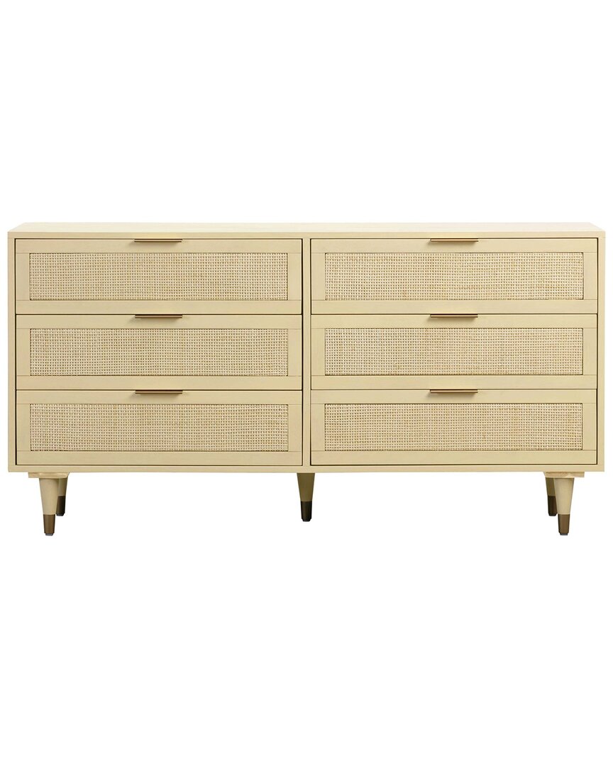 Tov Furniture Sierra Buttermilk 6-drawer Dresser In White
