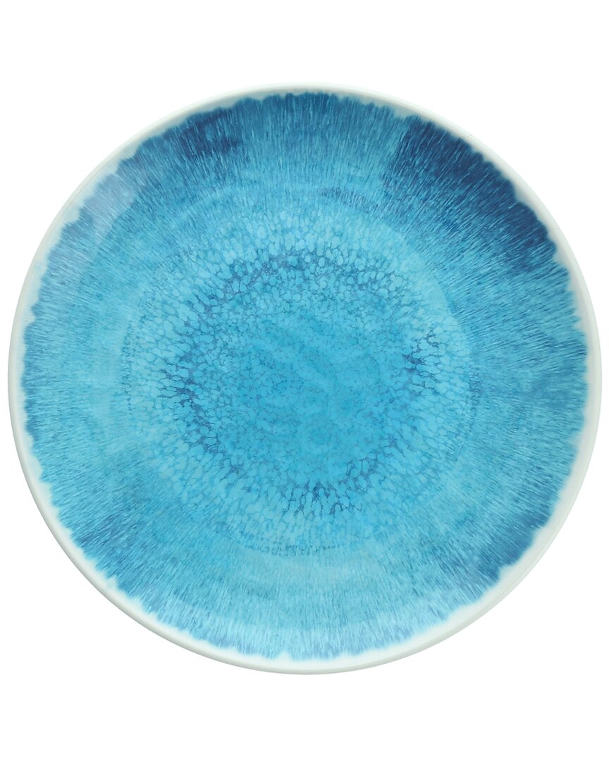 Fortessa Dvm Flora Blue Dinner Plate In Blue