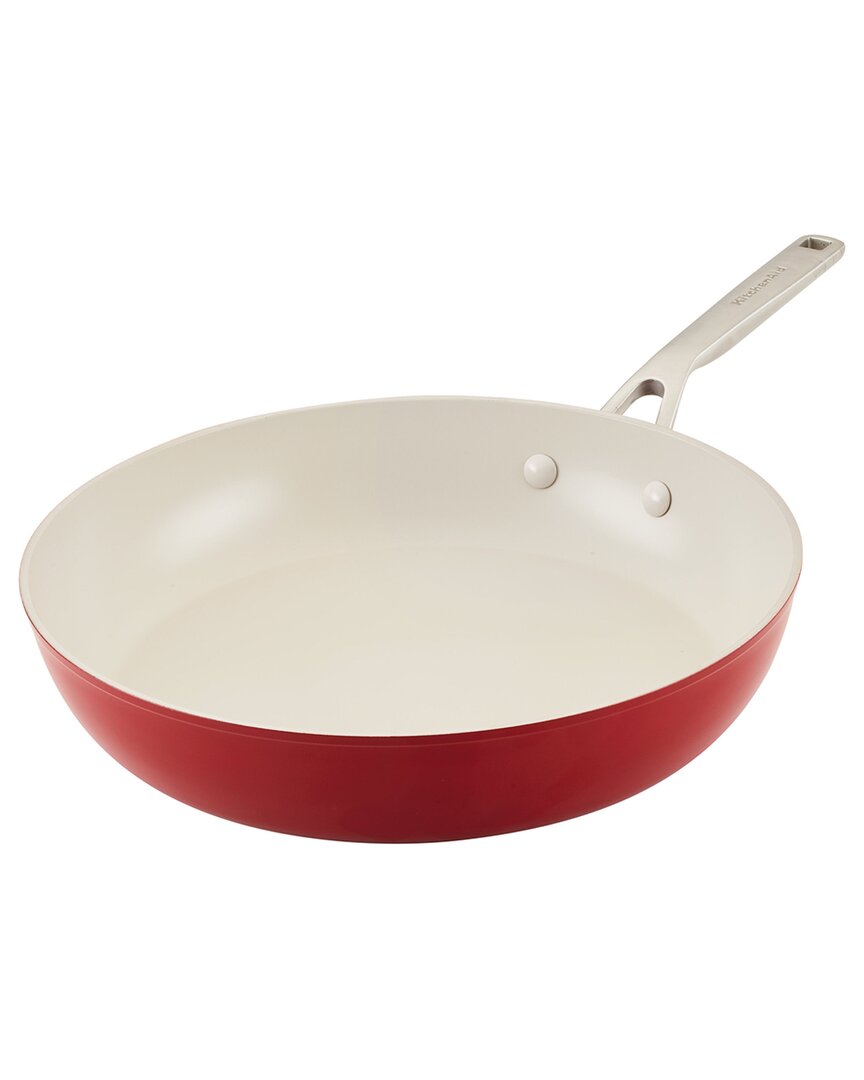 Kitchenaid Hard Anodized Ceramic Nonstick Frying Pan 12.25-inch In Red