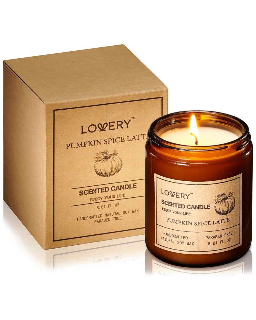 LOVERY LOVERY AROMATHERAPY PUMPKIN SPICE LATTE CANDLE GIFT SET