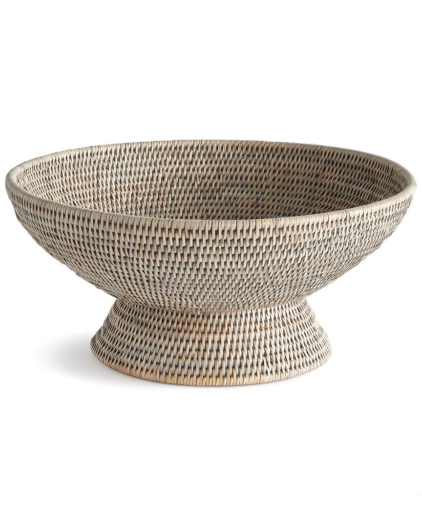 Napa Home & Garden Burma Rattan Offering Bowl In Gray