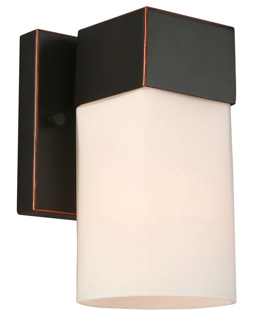 Eglo Ciara Springs 1 Light Wall Light With Oil Rubbed Bronze Finish & Frosted Glass Shade