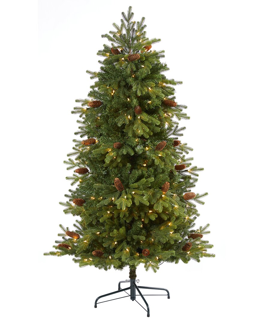 Nearly Natural 5.5ft. Yukon Mountain Fir Artificial Christmas Tree In Green