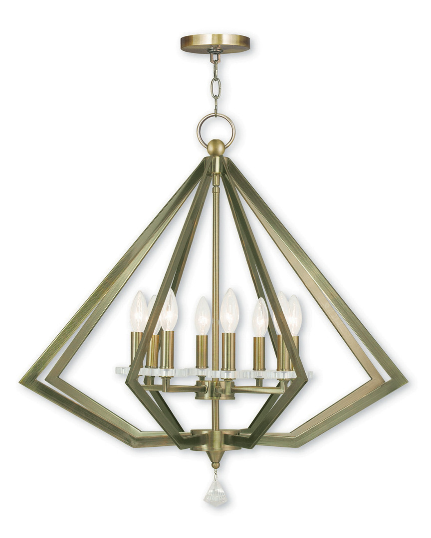 Livex Lighting Livex Diamond 8-light Antique Brass Chandelier