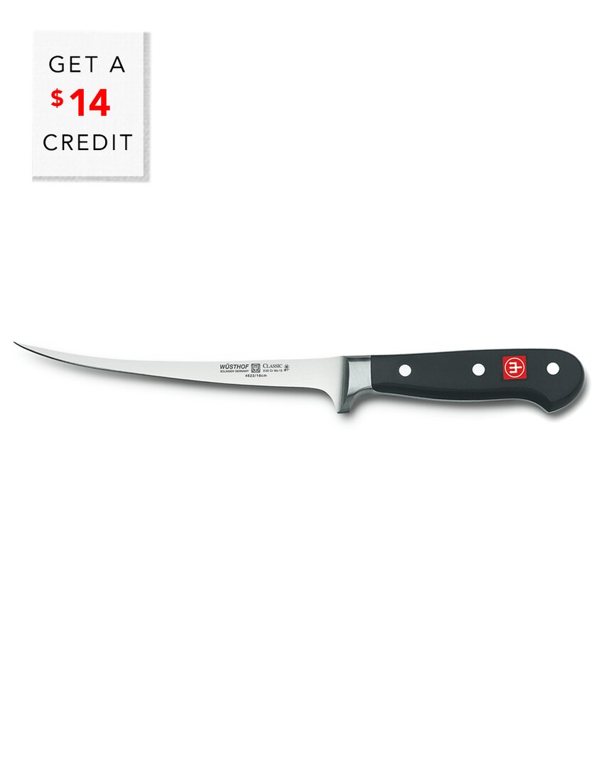 Wusthof 7in Classic Filet Knife With $14 Credit In Black