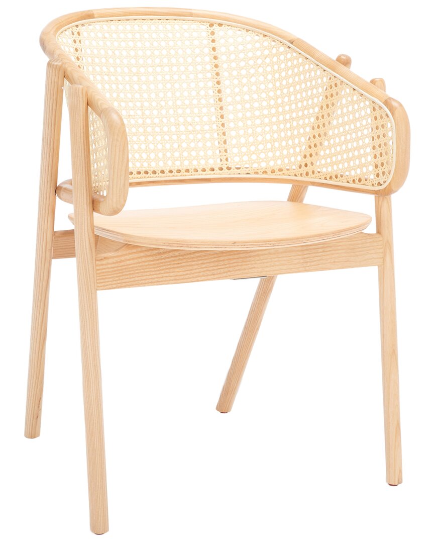 Safavieh Couture Emmy Rattan Back Dining Chair In Natural
