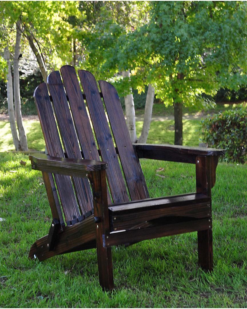 Shine Co. Marina Adirondack Folding Chair In Brown
