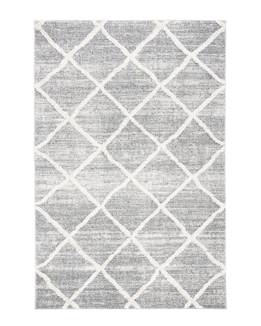 Martha Stewart Lucia Shag Polypropylene Pile Rug In White