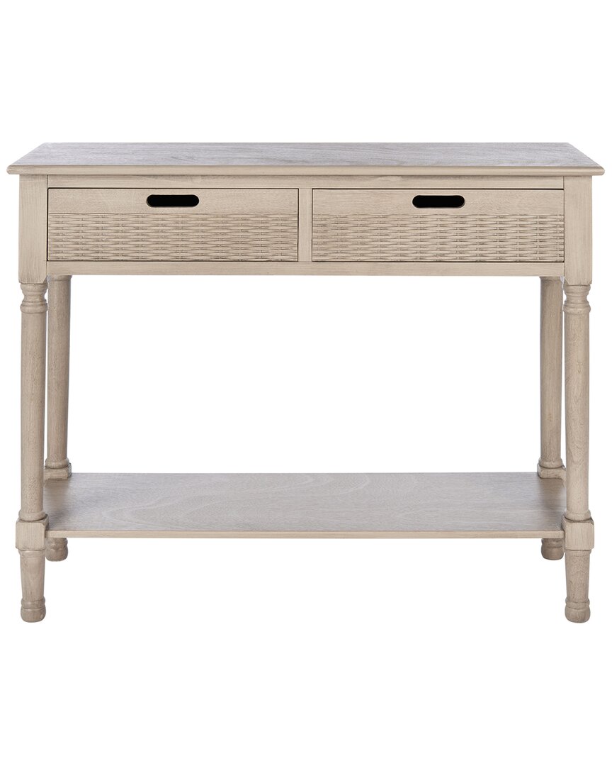 Safavieh Couture Landers 2 Drawer Console In Grey