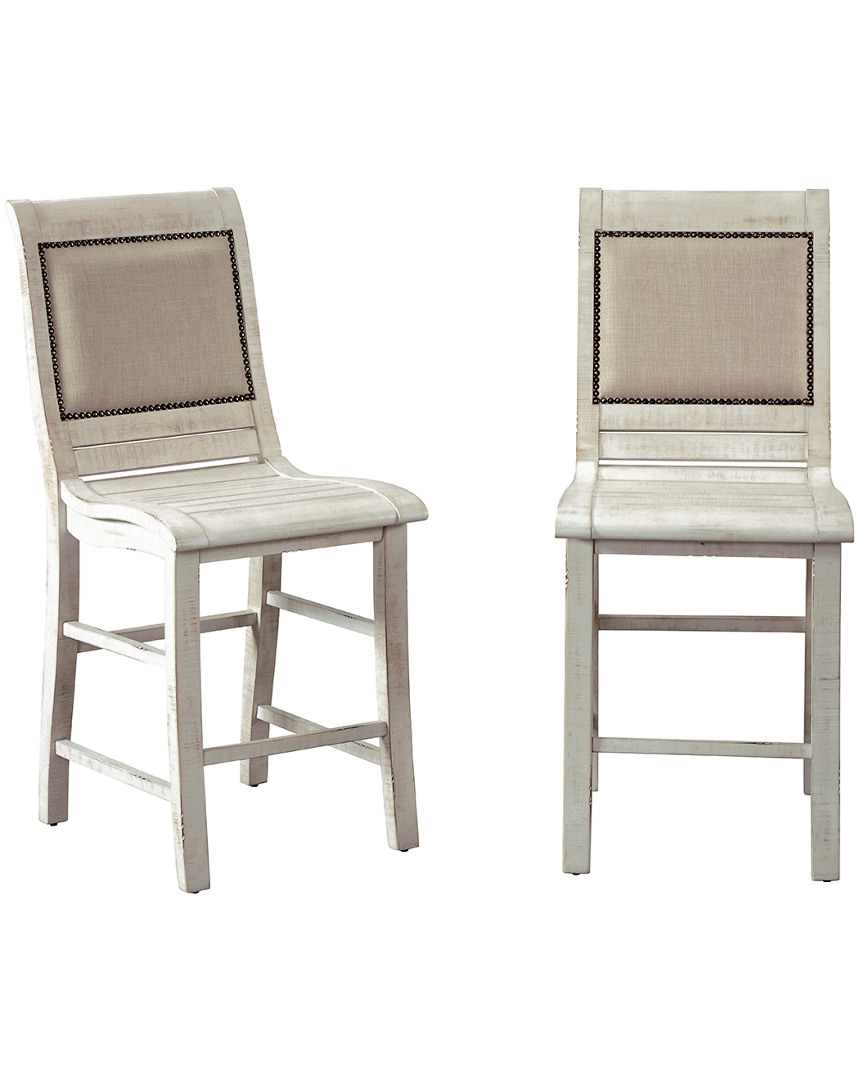 Progressive Furniture Set Of 2 Counter Upholstered Chair