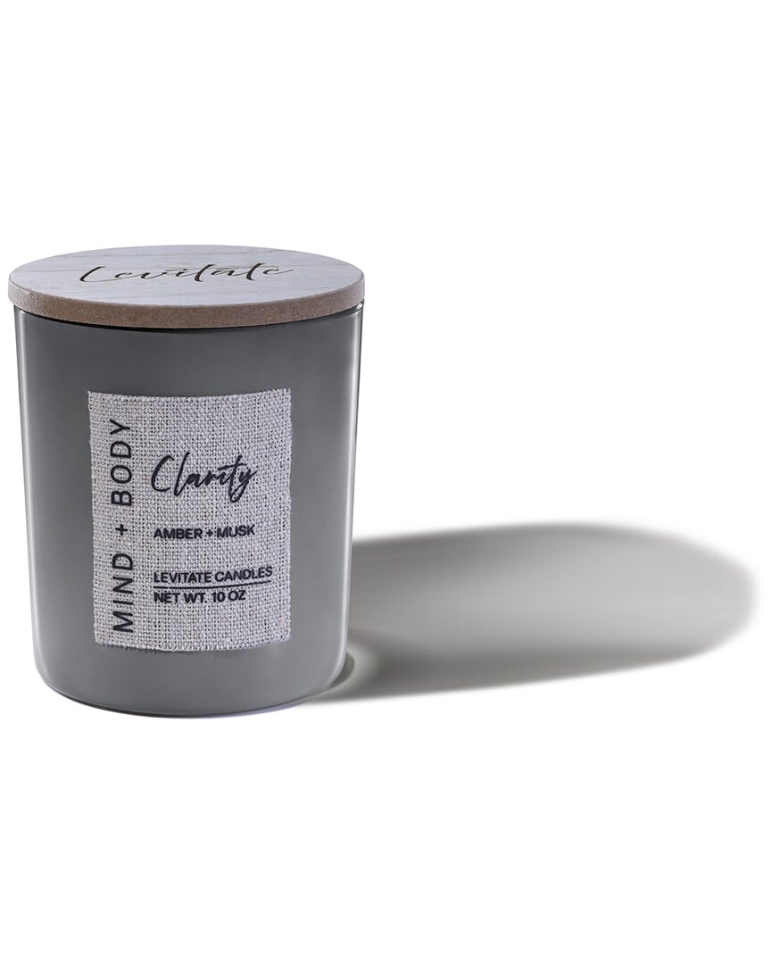 Levitate Candles Mind + Body: Clarity - Amber & Musk In Gray