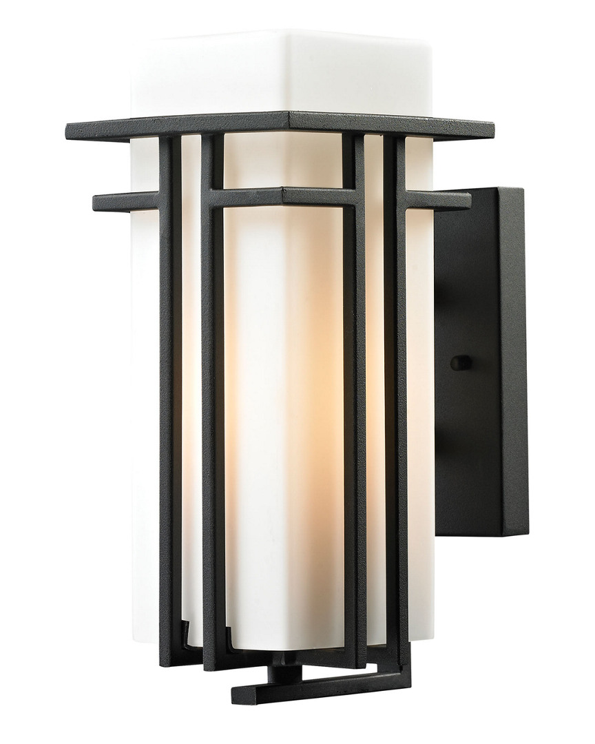Artistic Home & Lighting Croftwell 1-light Outdoor Sconce In Black