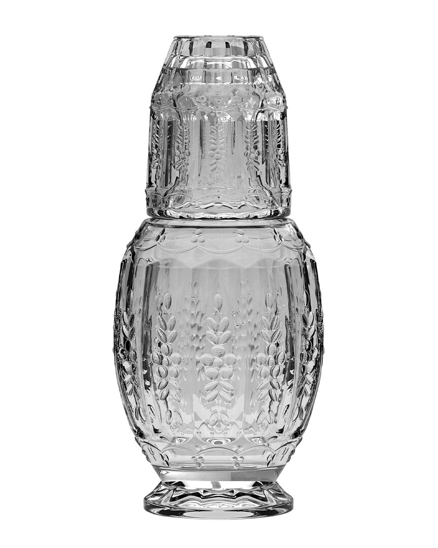 Jay Imports Vintage 2pc Carafe Set In White