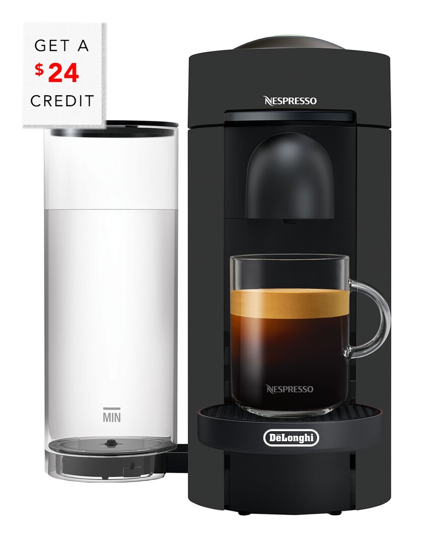 Delonghi De'longhi Nespresso Vertuoplus Coffee & Espresso Single-serve Matte Machine & Frother With $24 Credi
