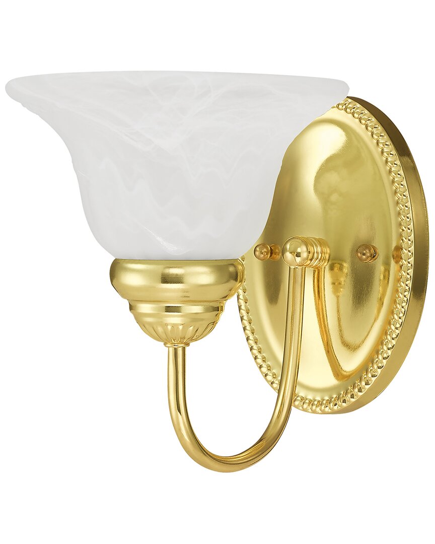Livex Lighting Edgemont 1-light Polished Brass Bath-light