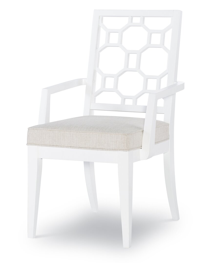 Rachael Ray Home Set Of 2 Chelsea Lattice Back Arm Chairs