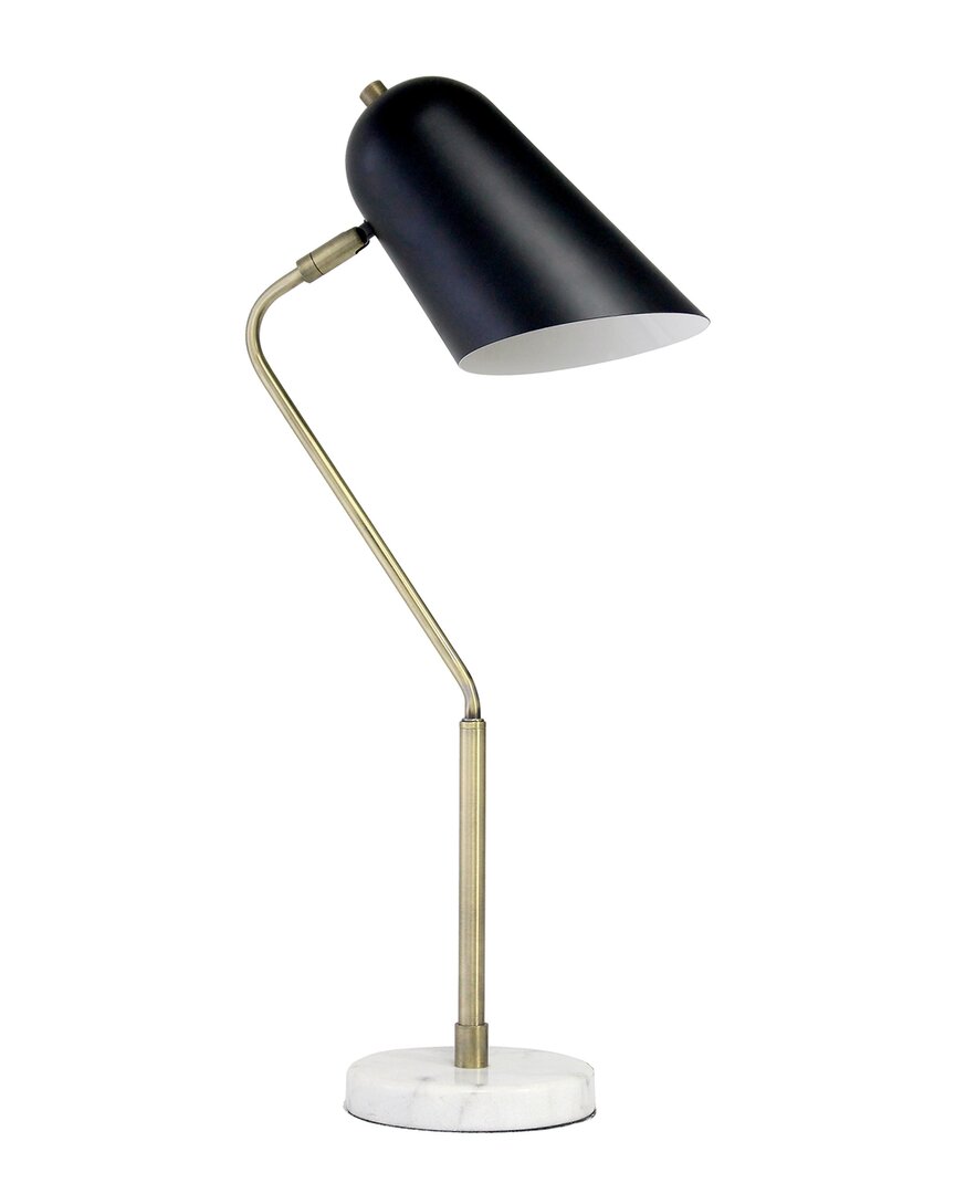 Lalia Home Asymmetrical Marble And Metal Desk Lamp