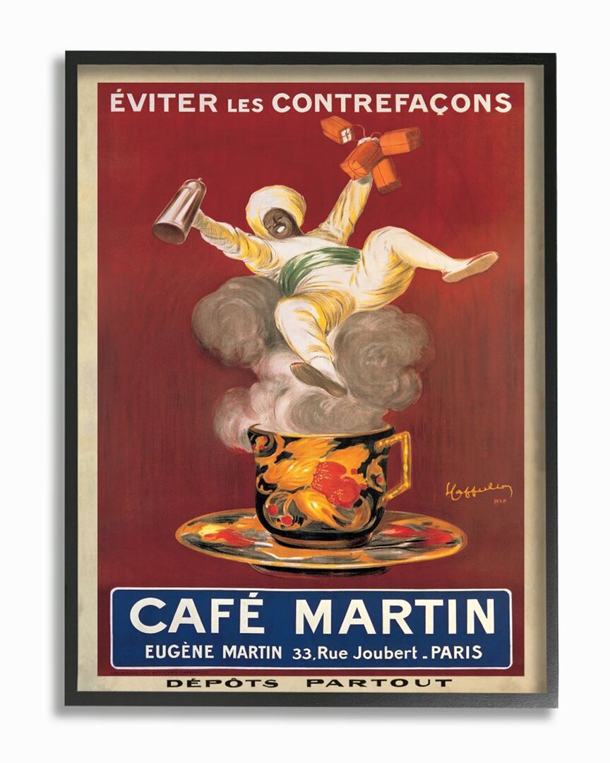 Stupell Cafe Martin Vintage Poster Design Wall Art
