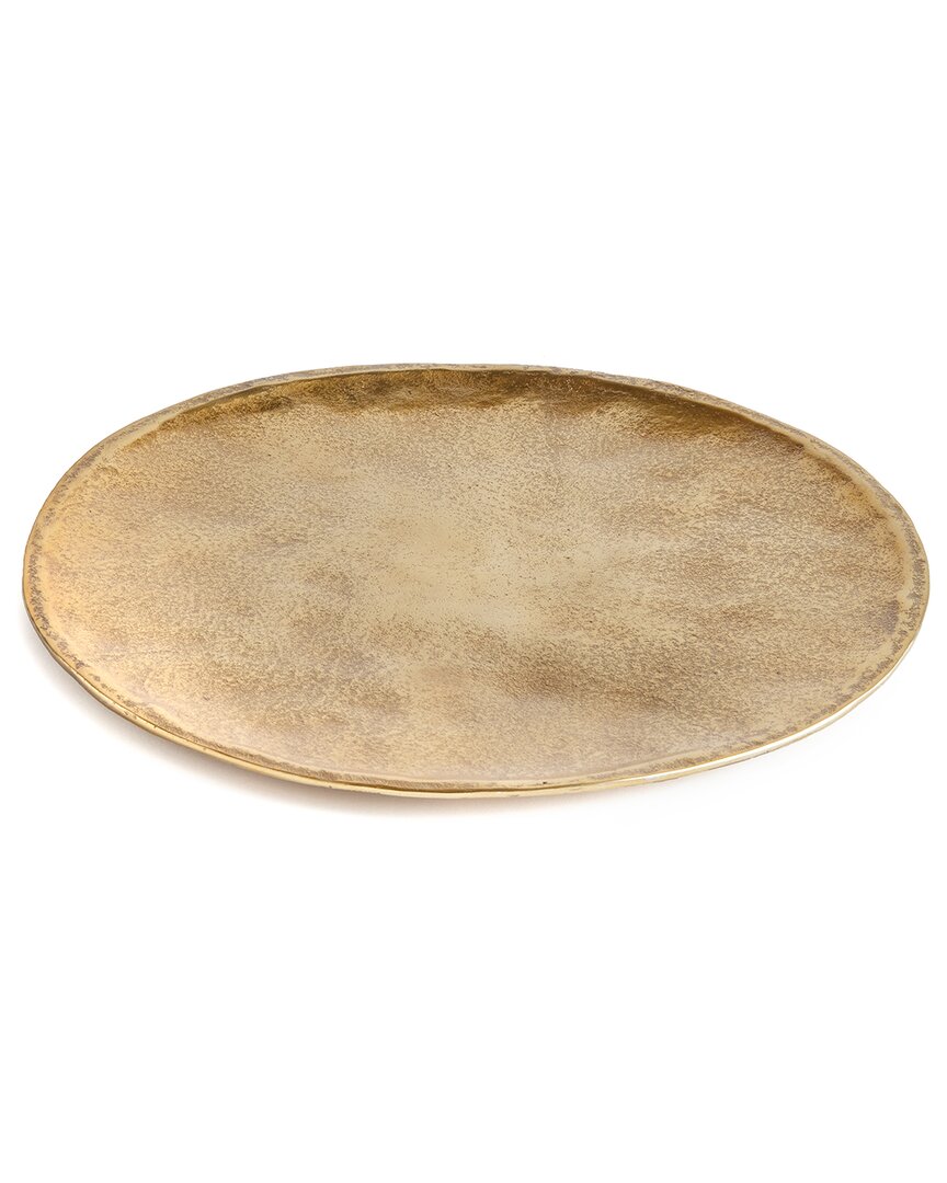 Napa Home & Garden Veda Decorative Round Tray In Gold