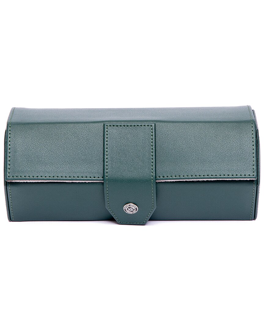 Rapport London Handcrafted Vantage 3-watch Roll In Green