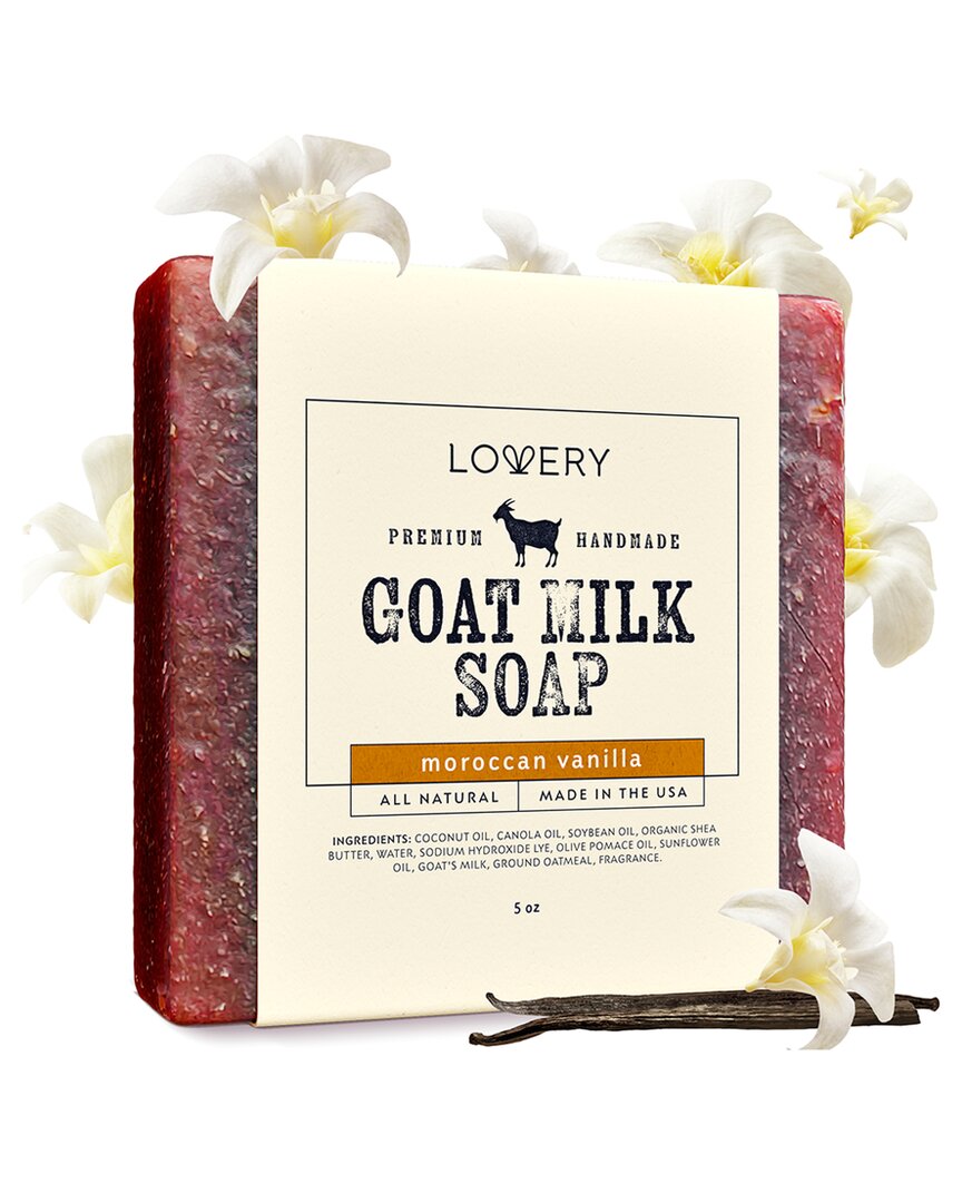 Lovery Moroccan Vanilla Handmade Goat Milk Soap Bar