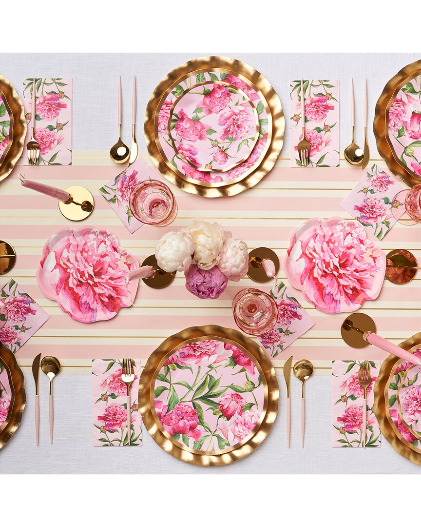 Sophistiplate Pink Peonies 88pc Table Setting - Service For 16