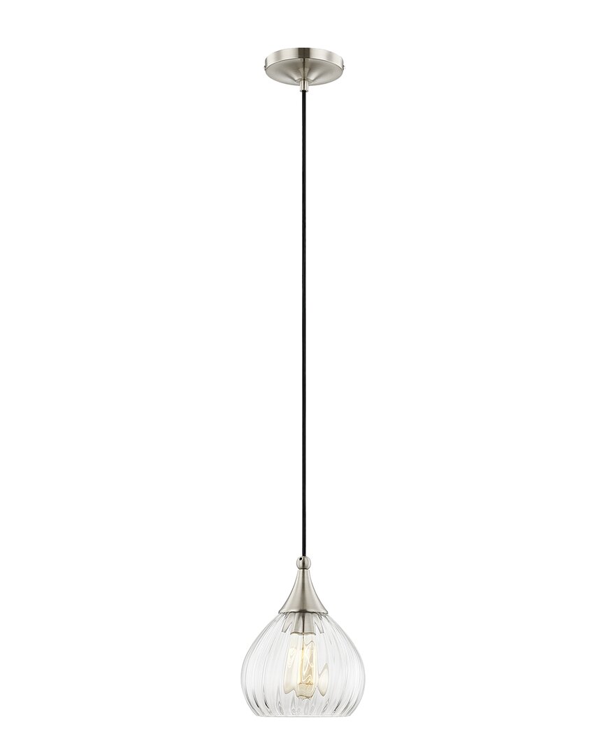 Livex Lighting 1-light Single Pendant In Silver