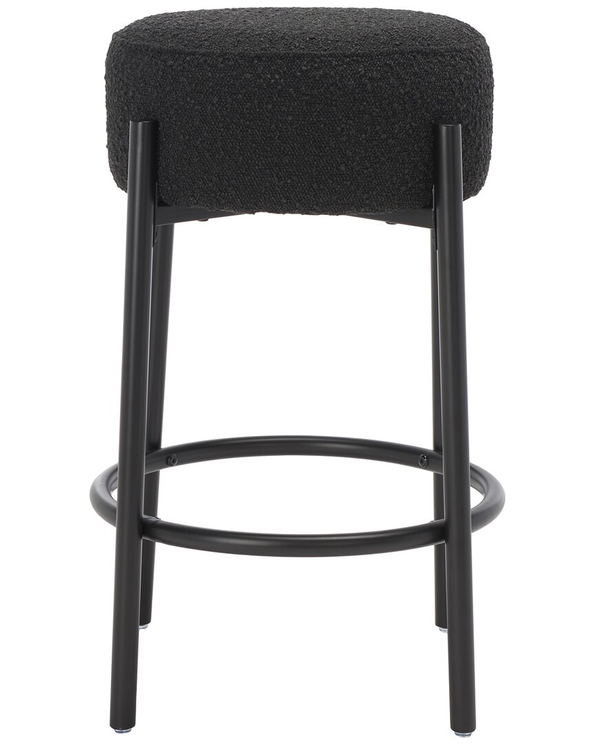Safavieh Couture Paisleigh Metal Counter Stool In Black